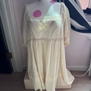 Urban Outfitters Babydoll Puff Sleeve Coquette Dress